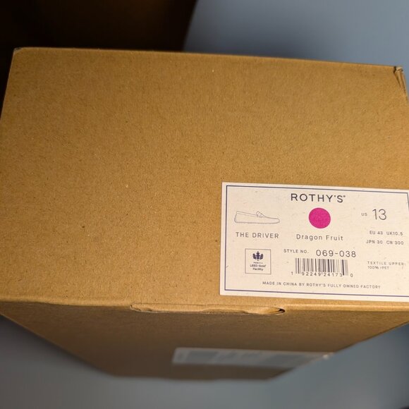 NWT Women's Rothy's Drivers Size 13 Dragon Fruit - Picture 5 of 5